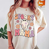 Short Sleeve Ghost Printed Casual T Shirts