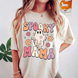 Short Sleeve Ghost Printed Casual T Shirts