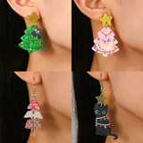 Christmas Tree Acrylic Earrings