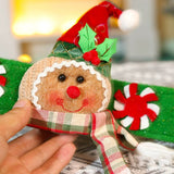 Christmas Curtain Buckle Gingerbread Man Doll