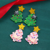 Christmas Tree Acrylic Earrings