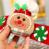 Christmas Curtain Buckle Gingerbread Man Doll