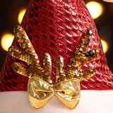 Ribbon Rudolph's Horns Christmas Hat