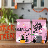 Halloween 12 Paper Bag 18 Stickers Set