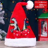Ribbon Rudolph's Horns Christmas Hat