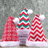 Multi Pattern Christmas Santa Claus Hat