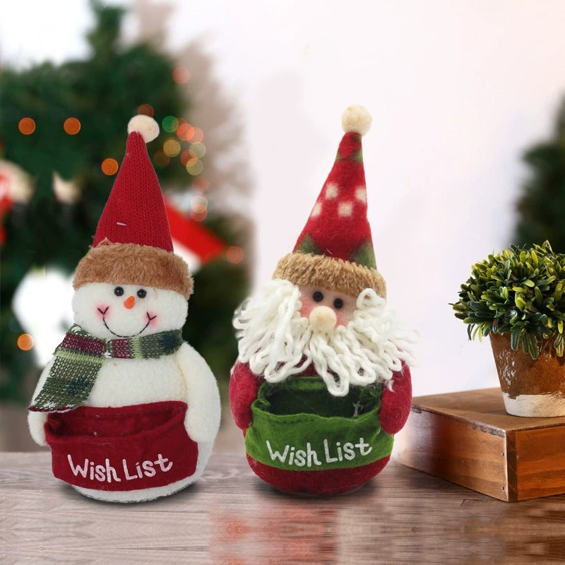 Christmas Snowman Santa Claus Cartoon Doll