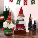 Christmas Snowman Santa Claus Cartoon Doll