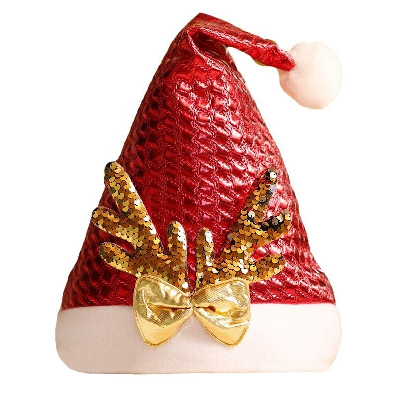 Ribbon Rudolph's Horns Christmas Hat