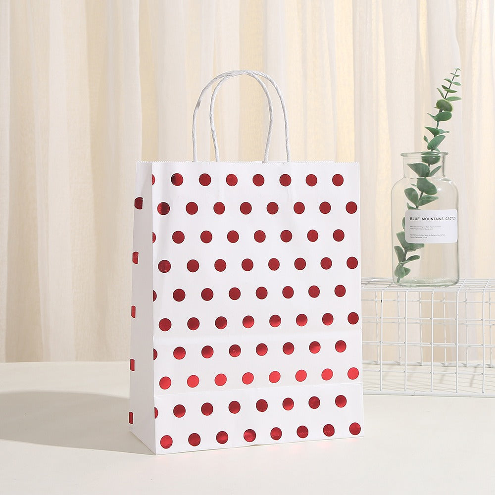 New Style Simple Polka Dot Paper Bag